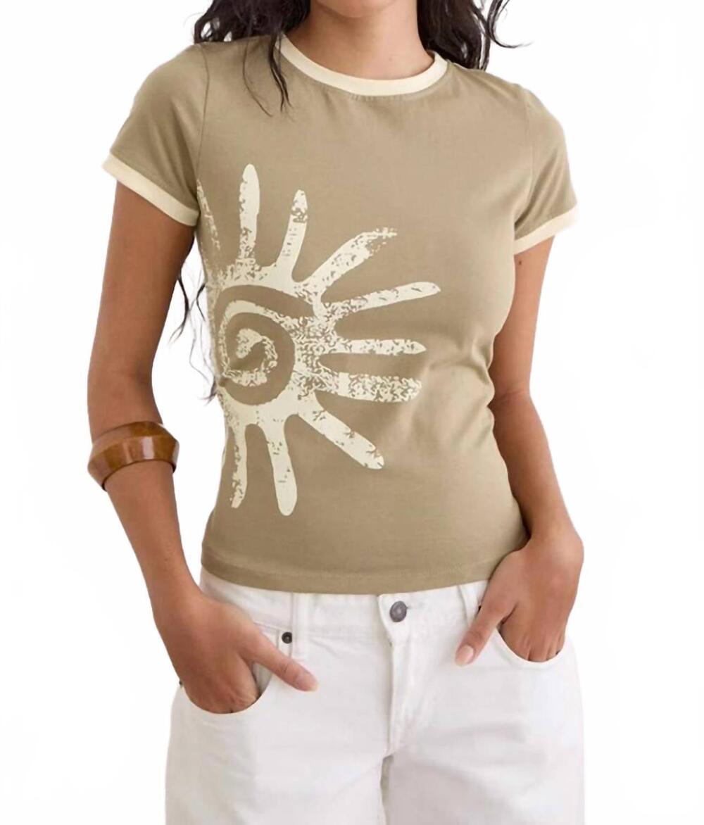 NEW MOTEL ROCKS sutin tee in khaki